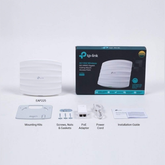 TP-Link Omada AC1350 Gigabit Ceiling Mount Wireless Access Point, MU-MIMO - Picture 3 of 16
